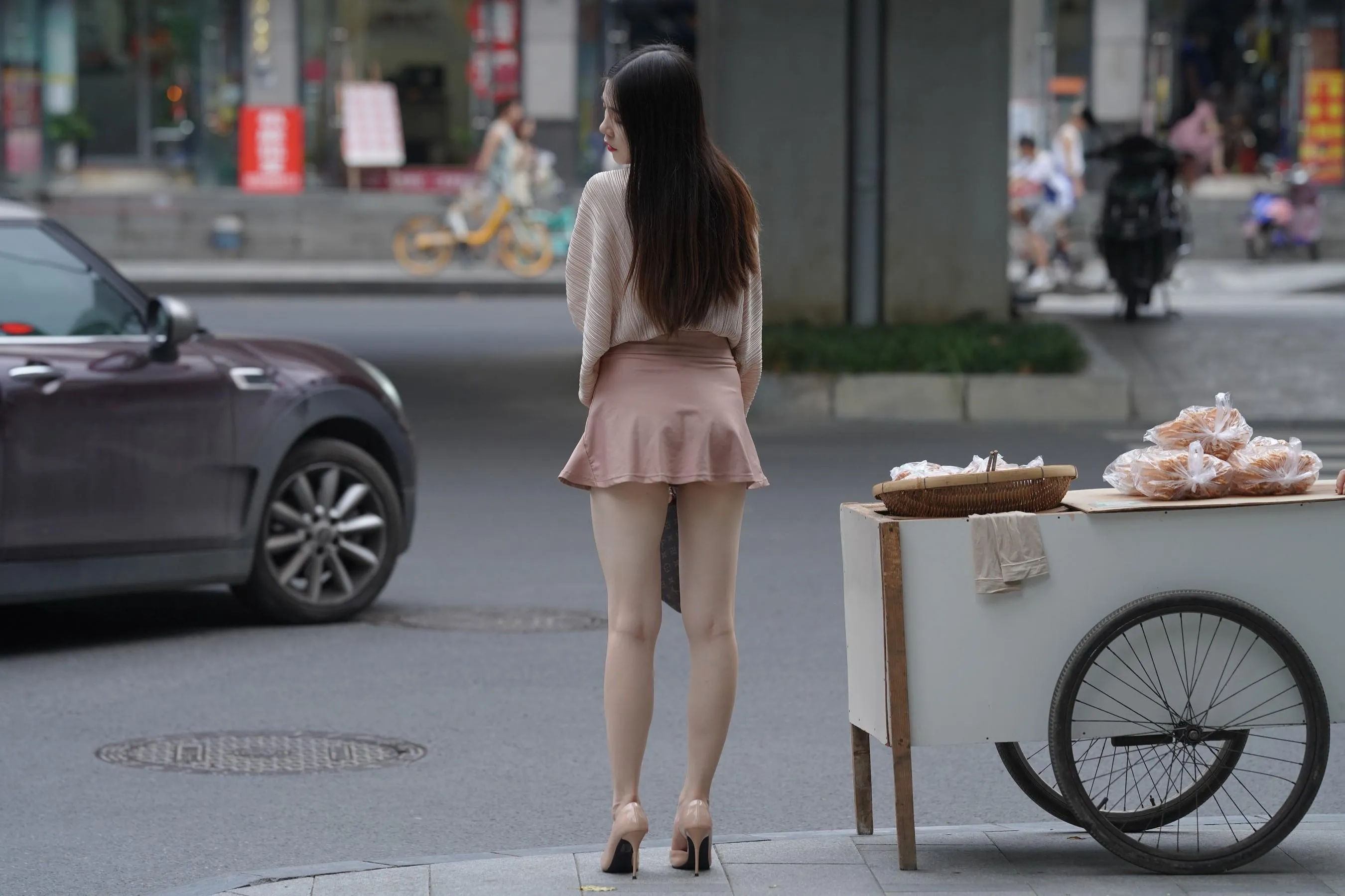 魔镜街拍 NO.167 可爱的粉色短裙小姐姐 [495P]插图9
